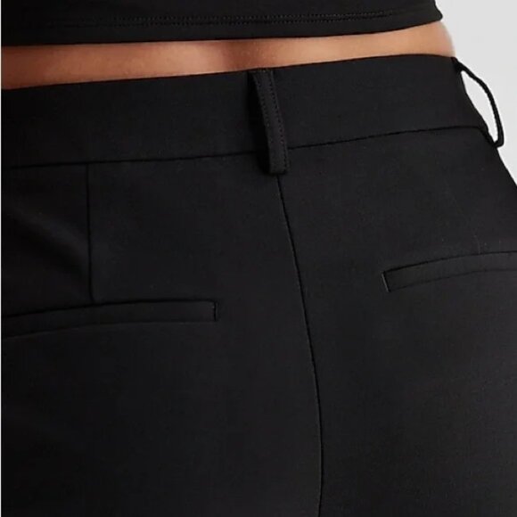 Express Editor Mid Rise Relaxed Trouser Pant, 4S, Black - Picture 5 of 8